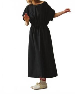 NEW AQUARIUS COCKTAIL french75 maxi dress in black